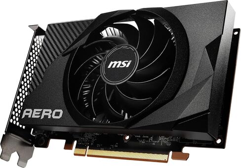 بطاقة رسومات MSI Gaming Radeon RX 6400 64-bit 4GB GDDR6 DP/HDMI PCIe 4 Torx Single Fan FreeSync DirectX 12 VR Ready ITX OC (RX 6400 AERO ITX 4G) in Kuwait