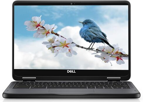 جهاز Chromebook بشاشة لمس عالية الدقة مقاس 11 بوصة من Dell، ومعالج Intel Celeron N يصل إلى 2.46 جيجا هرتز، وذاكرة 4 جيجا بايت، ومحرك أقراص SSD سعة 64 جيجا بايت، وHDMI، وواي فاي فائق السرعة، ونظام تشغيل Chrome، أسود باستيل (متجدد) in Saudi Arabia