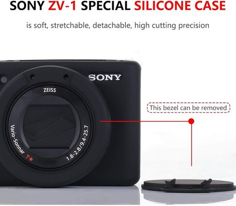 Sony ZV-1 Camera Case,Sony ZV1F/ZV-1M2/ZV-1 Mark II case,Anti-Scratch Slim Fit Lightweight Protective Case,Soft Sleeve with ZV1 Screen Protector in Saudi Arabia