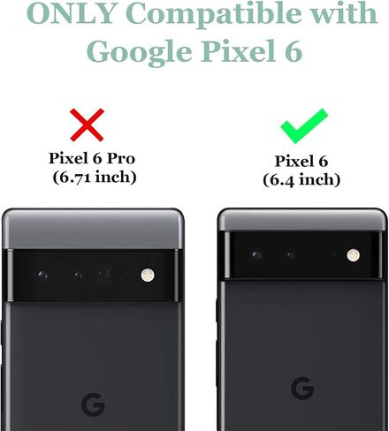 Fingic Compatible with Google Pixel 6 Holster Case Combo Shell Slim Rugged Case with Kickstand Swivel Belt Clip Holster Shockproof Cover for Google Pixel 6 2021(6.4 inch), Black in Saudi Arabia