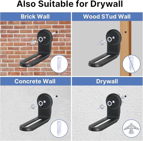 PUTORSEN Soundbar Mount Shelf Universal، دعامة تثبيت على الحائط Soundbar مع قاعدة مبطنة EVA ولاصق، يتصاعد شريط الصوت تحت دعامة تثبيت التلفزيون يناسب شريط الصوت مع أو بدون فتحات تصل إلى 33 رطل، أسود in Kuwait