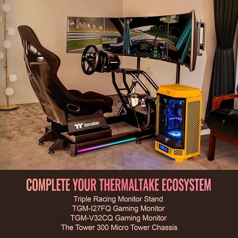 Thermaltake GR500 Racing Simulator Cockpit, Compatible with Trustmaster, Logitech, Fanatec Racing Wheel, GSC-R50-CPASBB-01 in Saudi Arabia