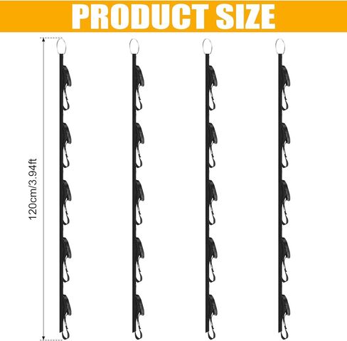 4 Pcs Extension Cord Organizer Storage System Heavy Duty Extension Cord Straps Management with Multiple Cord Holders Vertical Space Garage Garden Storage Organizer for Cable Hose Rope in Kuwait