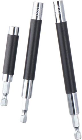 1/4 Hex Shank Quick Release Electric Drill Magnetic Screwdriver Bit Holder Extension Rod Change Shank Tool 80/120/140mm in Saudi Arabia