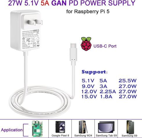 [ذاكرة الوصول العشوائي 8 جيجابايت - بطاقة 64 جيجابايت] مجموعة المبتدئين لـ Raspberry Pi 5، تتضمن لوحة ذاكرة الوصول العشوائي Pi 5 8 جيجابايت، وبطاقة SD وقارئ بطاقات محملة مسبقًا بسعة 64 جيجابايت، ومصدر طاقة 27 وات، وحقيبة معدنية مع دعم مبرد NVME M.2 HAT، و in Kuwait
