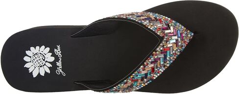 Yellow Box Womens Skyllah Wedge Flip Flop 9 Multi in Saudi Arabia