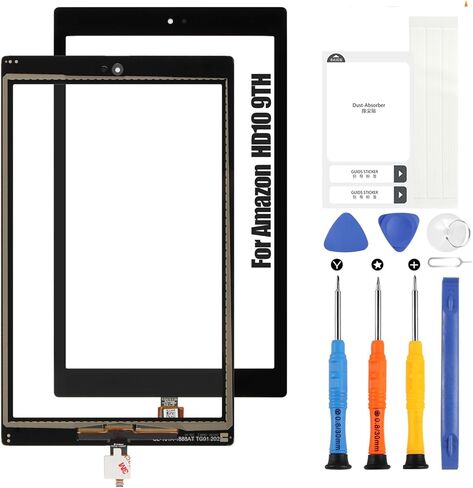 شاشة تعمل باللمس لشاشة Amazon Kindle Fire HD 10 9th 2019 بديلة لشاشة Fire HD10 9th Gen M2V3R5 مع أدوات إصلاح (أسود، وليس LCD) in Saudi Arabia