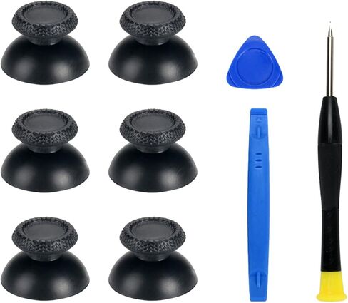 COMZPLIFE 40 Pack Black Replacement Thumbsticks for DualSense PS5 Controller, Custom Analog Thumb Stick Joystick Grip Replacement for Playstation 5 Controller in Kuwait