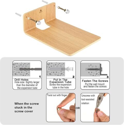 TXEsign 2 Pack Wall Mount Bookshelf Speaker Stand for Edifier R1280T/R1280DB/R1700BT Bookshelf Speakers, Wooden Wall Shelves Bookshelf Speakers Floating Shelves Display Wall Holder(10.04'' X 7.05'') in Saudi Arabia