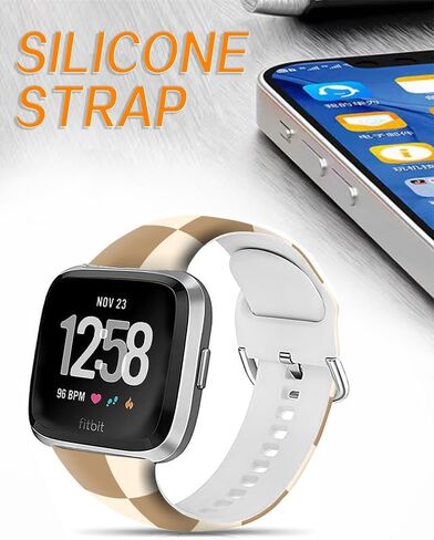 Sport Band Compatible with Versa 4/Versa 3/Sense 2/Sense for Women Men,Elastic Replacement Wristbands Strap for Versa 4/Versa 3/Sense 2 Smart Watch in Saudi Arabia