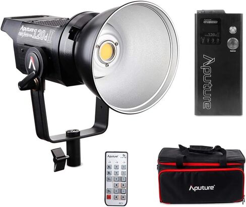 Aputure Light Storm LS C120d II COB 120D Mark 2 + Fresnel Mount 180W 5500K LED Continuous Video Light CRI96+ TLCI97+ Bowens Mount,The Ultimate Upgrade,Support DMX,5 Pre-Programmed Lighting Effects in Saudi Arabia