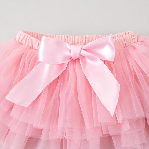 LYSMuch 0-24M Baby Girls Outfit Set Tutu Skirt with Diaper Cover Ruffle Sleeve Bodysuit Flower Headband in Kuwait