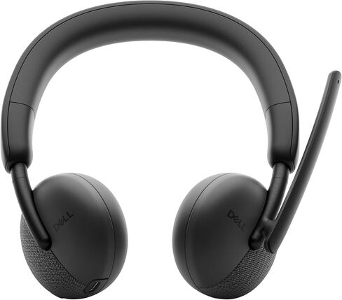 Dell WL3024 Wireless Headset - Leatherette Headband, Built-in AI-Based Noise Cancellation Microphone, Boom mic - Black in Saudi Arabia
