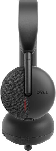 Dell WL3024 Wireless Headset - Leatherette Headband, Built-in AI-Based Noise Cancellation Microphone, Boom mic - Black in Saudi Arabia