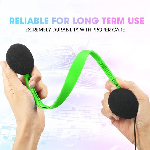 48 Pack Classroom Headphones Bulk Colorful Student Headphones Adjustable Headphone with 3.5 mm Plug Comfortable Library Headphone for Kid Adult School Classroom Museum Testing Airplane, 8 Colors in Saudi Arabia