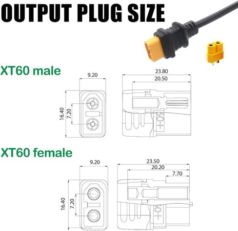 54.6V 10A Charger 13S 48V Li-ion Battery Smart Charger for Lipo/LiMn2O4/LiCoO2 Battery Charger Black Aluminum Case Safe and Durable (XT60 Male Plug) in Kuwait