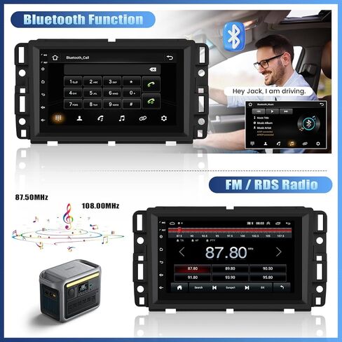 Android 13 Double Din Car Stereo for GMC Sierra Chevy Silverado Yukon Chevrolet Buick with WiFi GPS,7 Inch Touch Screen GMC Sierra Car Radio with Mirror Link,Bluetooth FM/RDS,SWC+Backup Camera in Saudi Arabia
