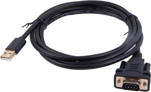 كابل محول USB إلى DB9 RS232 من Usanggreen مع شريحة FT232RL بطول 6 أقدام يدعم Win10/8/7/XP/Android/Mac/Linux/Vista (USB إلى DB9) in Kuwait