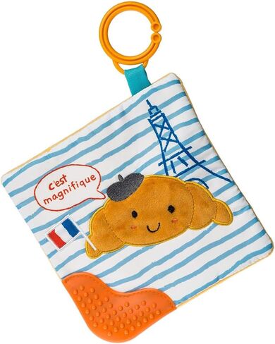 Sweet Soothie Crinkle Teether Toy with Baby Paper and Squeaker, 6 x 6-Inches, Croissant in Saudi Arabia