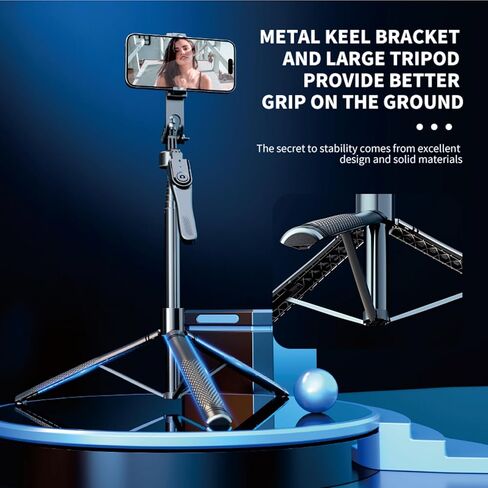 Selfie Tripod with Light, 80" Overhead Phone Mount with Light Heavy Duty Camera Tripod for iPhone Selfie Stick Tripod Stand with Remote, 360° Rotating Travel Phone Tripod Stand for iPhone Cell Phone in Kuwait