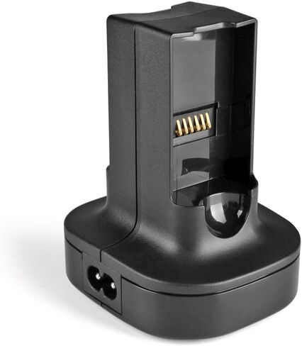 TNP Xbox 360 2 حزمة بطارية قابلة للشحن + قاعدة حامل قاعدة شحن مزدوجة (أسود) لوحدة التحكم اللاسلكية Xbox 360 [Xbox 360] in Saudi Arabia