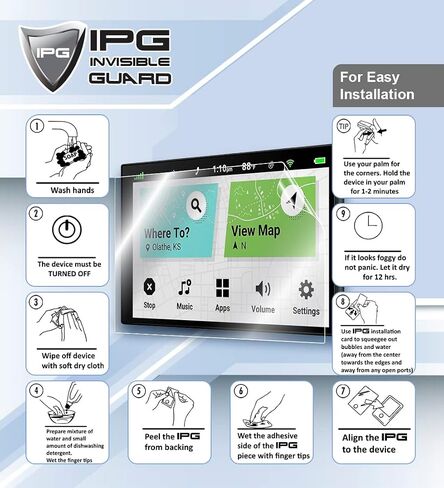 IPG لجهاز الكمبيوتر المحمول هانيويل ثور VM1A، شاشة تعمل باللمس مقاس 8 بوصة، واقي شاشة هيدروجيل غير مرئي فائق الدقة ومضاد للخدش - ناعم/شفاء ذاتي/خالي من الفقاعات لـ VM1A in Saudi Arabia