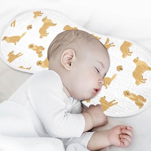 vvfelixl Muslin Burp Cloths Golden Retriever Dogs Baby Washcloths for Baby Girl Boys 2 Pack in Saudi Arabia