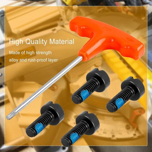 4PCS 394589-01 Replacement Miter Saw Screws Fit for Dewalt Miter Saw Screw Series, Compatible with 1710, 3660, 3680, DHS716AB, DHS716AT2, DHS716T2,DHS790, DHS790AB, DWS715, Dws779 Type in Saudi Arabia