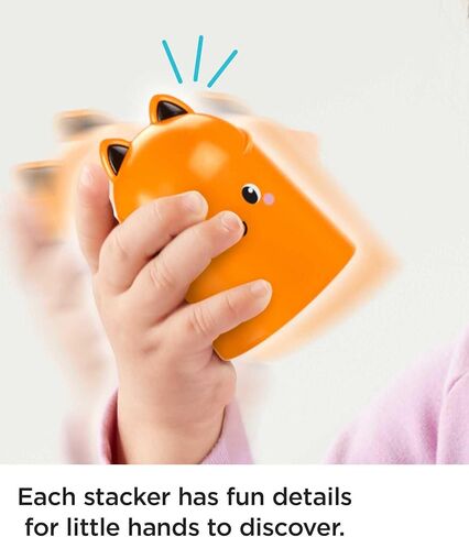 Fisher-Price Baby Toy Stack and Rattle Birdie, Stacking & Balancing Activity with Sensory Details for Developmental Play Infants Ages 6+ Months in Saudi Arabia