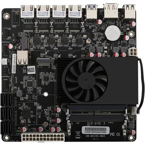 Pentium N6005 Industrial Motherboard NAS 4 Cores 4 Threads Low Power Processor 4x2.5G i226-V Network M.2 Slot 6xSATA DP HDMI 2.0