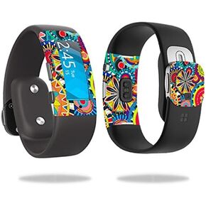 MightySkins Skin Compatible with Microsoft Band 2 Cover Skins Sticker Watch Flower Wheels