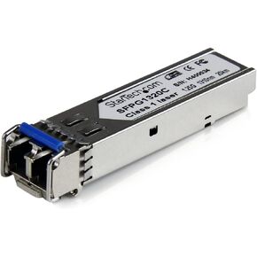 StarTech.com Cisco GLC-LH-SMD Compatible SFP Module - 1000BASE-LH - 1GbE Single Mode Fiber SMF Optic Transceiver - 1GE Gigabit Ethernet SFP - LC 20km - 1310nm - DDM Cisco Firepower (SFPG1320C)