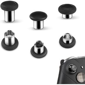 6 in 1 Swap Magnetic Thumbsticks set for Xbox Elite Series 2 Controller,Replacement Joysticks parts for Controller Elite Series 2, Elite Series 2 Core (Black)
