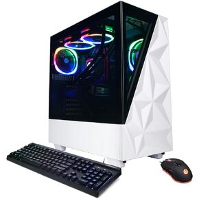 كمبيوتر الألعاب CyberPowerPC Gamer Supreme Liquid Cool، AMD Ryzen 7 8700G 4.2 جيجا هرتز، Radeon RX 7800 XT 16 جيجا، 32 جيجا DDR5، 2 تيرابايت PCIe Gen4 SSD، جاهز للواي فاي ونظام التشغيل Windows 11 Home (SLCAI9100A) in Kuwait