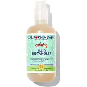 California Baby Calming Detangler Spray | Plant-Based | Detangles Hair & Adds Shine | Light Lavender Scent | Allergy-Friendly | Gentle Leave in Conditioner Spray | 251 mL / 8.5 fl. oz.