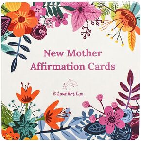 Love Art Lux New Mother Gifts - Positive Affirmation Cards to Support New Mom. Postpartum Gifts for Mom, Gifts for New Mom After Birth, New Mom Essentials, New Mom Gift