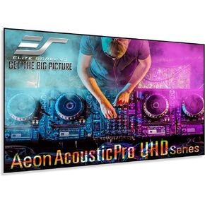 Elite Screens Aeon AcousticPro UHD 165-INCH Diag. 16:9, 4K Home Theater Fixed Frame Edge Free Projection Sound Transparent Perforated Weave Projection Screen, AR165H2-AUHD