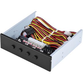 ASHATA PH004 HDD Power Switch, 4 Hard Disk Control System, Hard Drive Selector SATA Switcher Hard Disk Power Switch for Desktop PC Computer