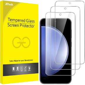 JETech Screen Protector for Samsung Galaxy S23 FE 6.4-Inch, Fingerprint Compatible, Tempered Glass Film, HD Clear, 3-Pack