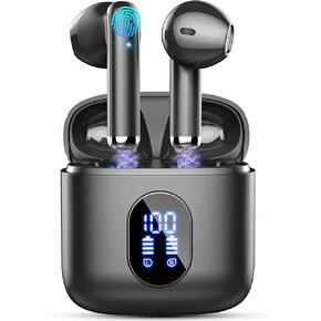 Wireless Earbuds Bluetooth 5.3 Earbuds Hi-Fi Stereo, 2024 Ear Buds with 4 ENC Mics, 3g Mini Bluetooth Headphones in Ear, 30H USB-C LED Charging Case, IP7 Waterproof Wireless Earphones for Android iOS