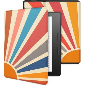 for Kindle Oasis case 7 Inch (10th Generation 2019, 9th Generation 2017) Women Cute Girls Folio E-Reader Covers Sun Girly Pretty Auto Wake/Sleep for Amazon Kindle Oasis 10th/9th Gen Cases 7"