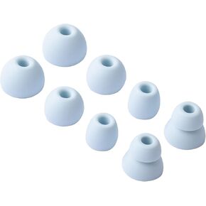 4 Pair Replacement Eartips Silicone Earbuds Buds Set for Powerbeats Pro Wireless Earbuds Silicone Ear Tips (PRO eartips Black)