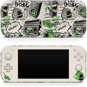 TACKY DESIGN Graffiti Skin Compatible with Nintendo Switch lite Skin, Halloween Compatible with Switch lite Cover Vinyl 3m Decal Spooky Cute Full wrap Compatible with Switch lite Accessories