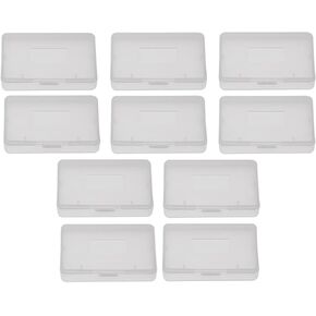 Game Case Cartridge, 10pcs Clear Protective Game Cartridge Case Storage Box Transparent Anti Dust Cover for Nintendo Game Boy Advance GBA Sp Gbm, 2.56 x 1.57 x 0.31inch