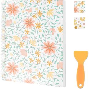 كتاب تخزين الملصقات القابل لإعادة الاستخدام، ألبوم تجميع الملصقات الفارغة، كتاب منظم مقاس A5 مع 32 ورقة تحرير فارغة لمجموعة حامل الملصقات، أصفر in Kuwait