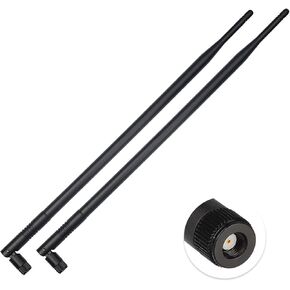 Superbat 9dBi Dual Band WiFi Antenna 2.4GHz 5GHz 5.8GHz MIMO RP-SMA Bluetooth Antenna for WiFi Router Wireless Network Card Security IP Camera Video Surveillance Monitor