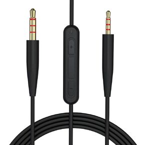 سلك كابل صوت بديل 3.5 مم إلى 2.5 مم، متوافق مع سماعات Bose QuietComfort QC25 QC35 QC35II QC45 NC700 على الأذن 2 OE2 OE2i Soundlink Soundtrue (بدون ميكروفون)
