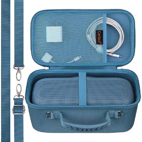 Canboc Carrying Case Compatible with NEW Bose SoundLink Max Portable Speaker, Waterproof Bluetooth Speaker Box, Mesh Pocket fit USB Cable, Black (Case Only)