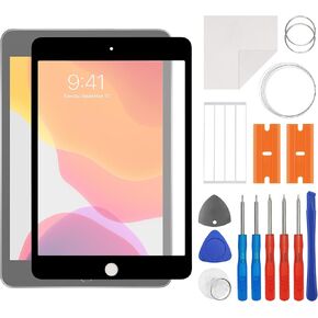 for iPad Mini 5 Screen Replacement 2019 A2126, A2124, A2133, A2125,7.9-inch Front Outer Lens Screen Glass Replacement Waterproof Adhesive Repair Kit