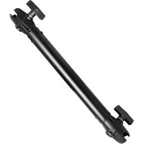 Aluminum Extension(18.3"/46.5cm) Double Socket Arm for 1.5 Inches / C Size / 38mm Ball Accessories, Powerful Clamp, 360° Rotation, Compatible with RAM Mount, iBolt and More